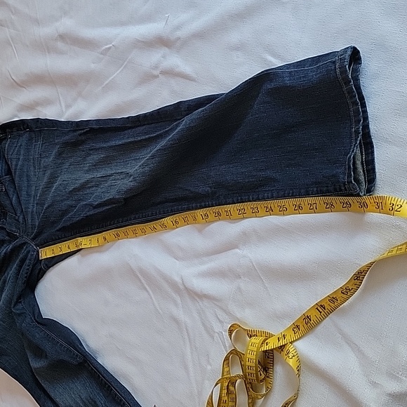 LOFT by Anne Klein mid rise dark wash curvy straight jeans womens size 4 - Picture 4 of 8